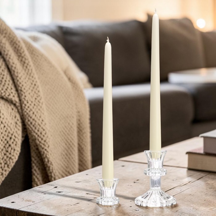 CANDELA CONICA DA 30 CM PANNA